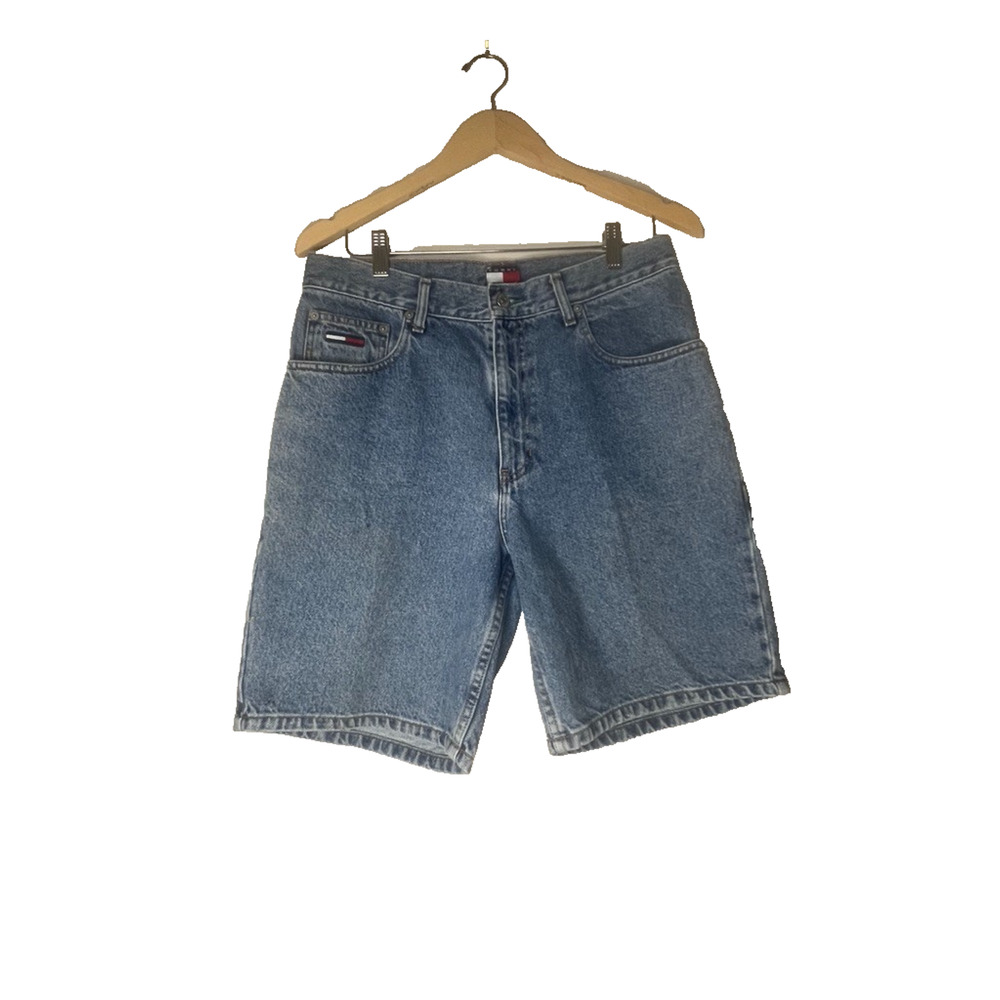 Vintage Tommy Hilfiger Jeans Denim Shorts Size 34 Medium Wash